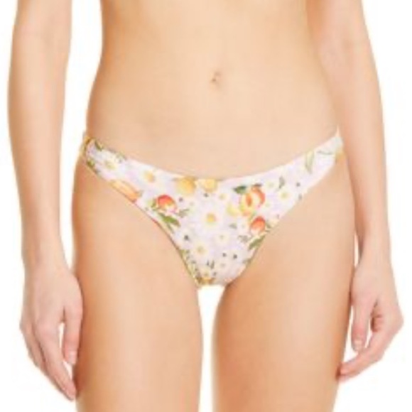 FARM RIO eco friendly Tangerine Dream low rise cheeky bikini bottoms size XS NWT - Picture 1 of 5